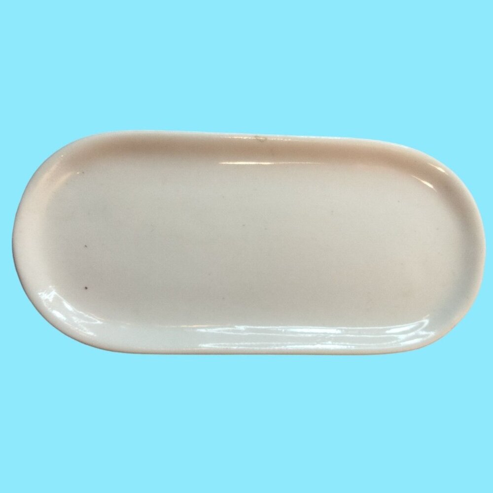 Delton Products White Ceramic Trinket Dish Vintage Fine Collectables